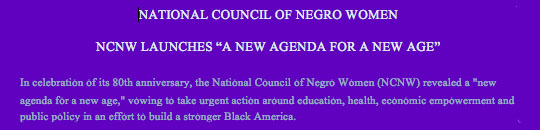 National Council Negro Women